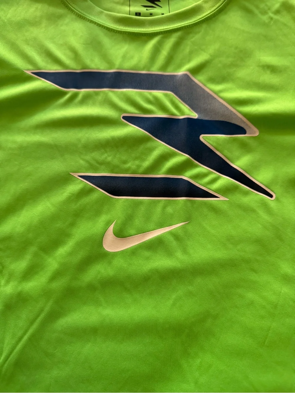 Nike Youth Neon Green Dri-FIT Graphic Training Tee